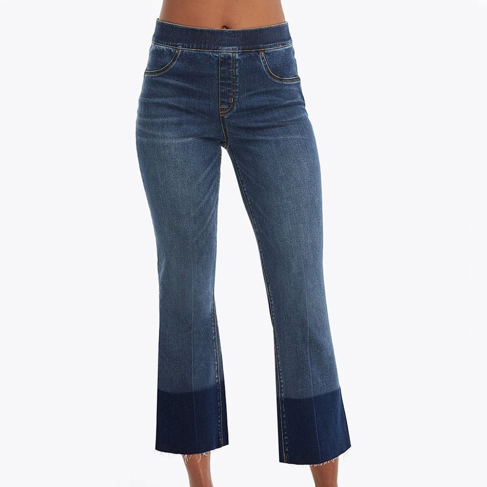 SPANX jeans cropped flare Sz S NEW - Picture 1 of 9